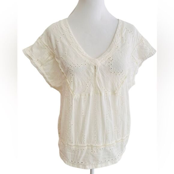 prAna Women's Keelie Top, Soft White, size Small. - Picture 4 of 11